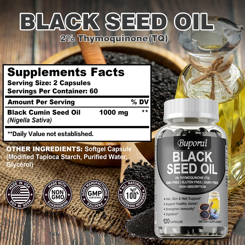 Dầu hạt đen cao cấp, 120 viên  - đánh giá và giá Herbal Supplement