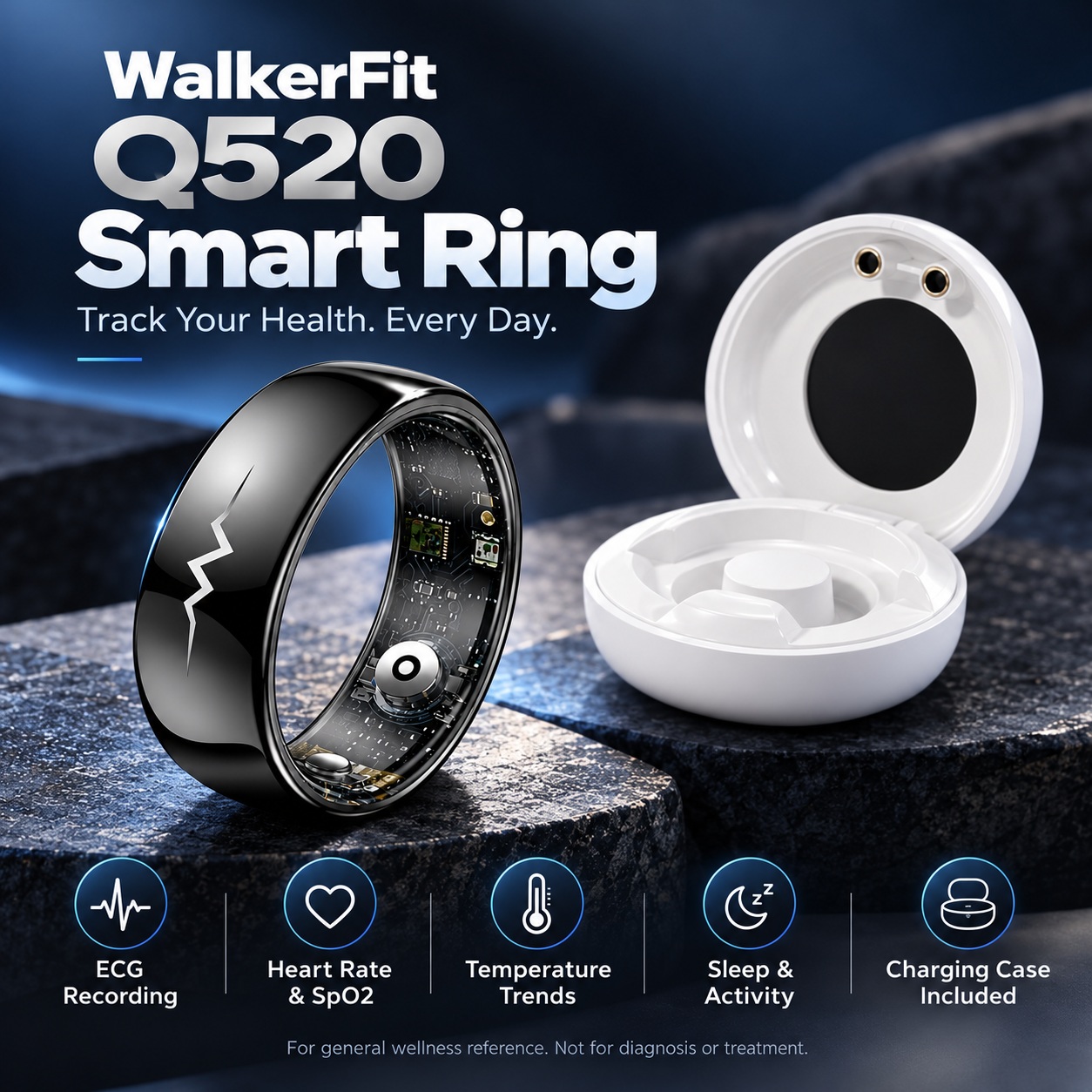 WalkerFit Q520 Fitness Tracker - đánh giá và giá Health Wellness